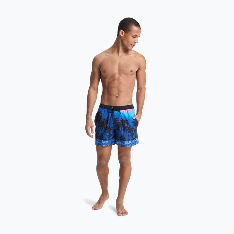 Herren-Badeshorts Quiksilver Everyday Printed Volley 15" Monaco Blue Thermotropics 4