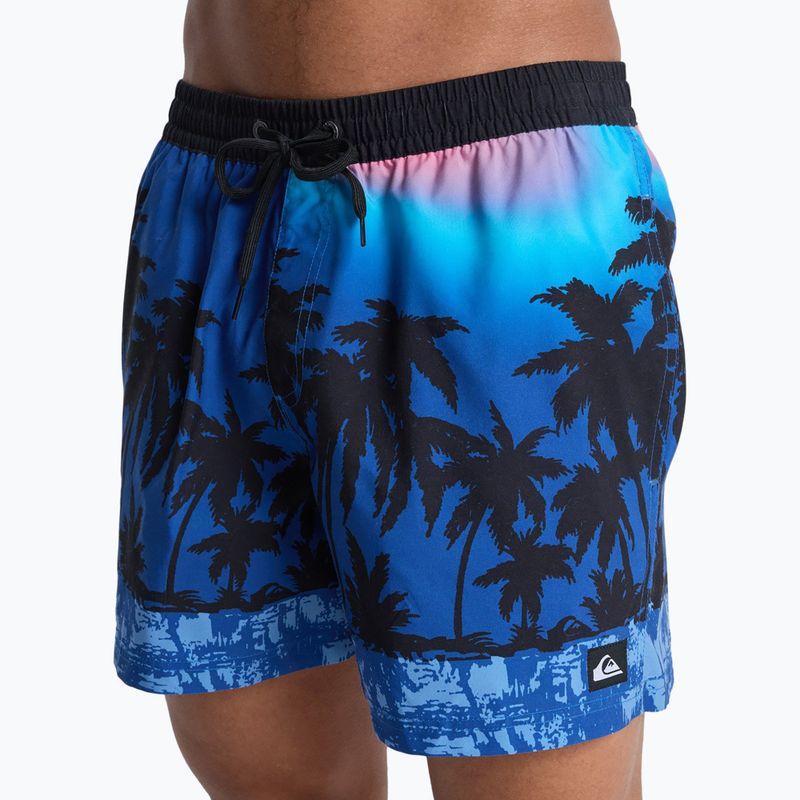 Herren-Badeshorts Quiksilver Everyday Printed Volley 15" Monaco Blue Thermotropics 7