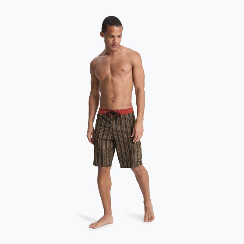 Herren Badeshorts Quiksilver Surfsilk Straight 20" black horizons 4