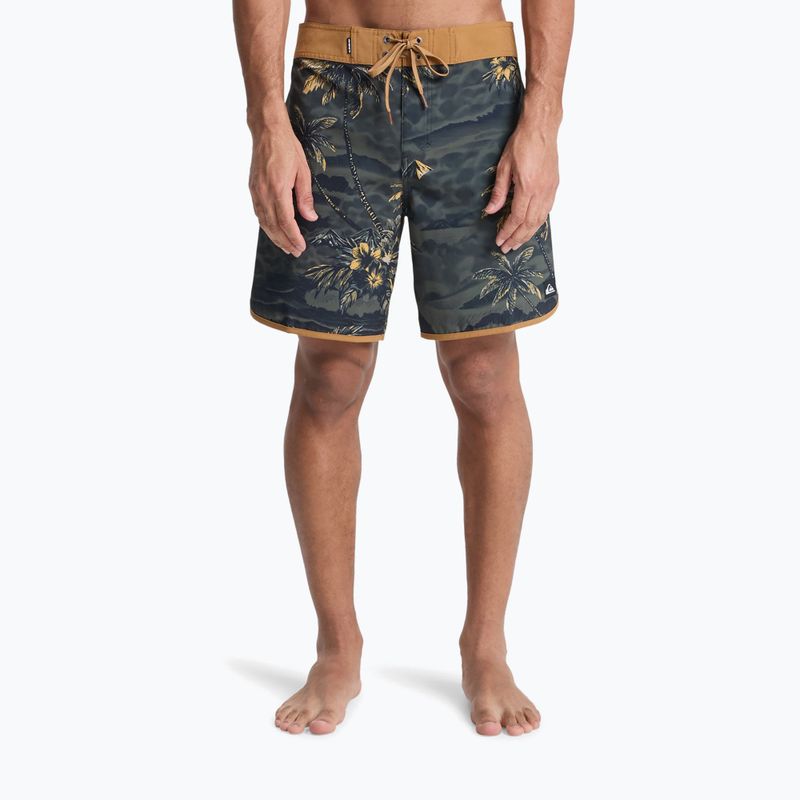 Herren-Badeshorts Quiksilver Surfsilk Scallop 18" black sundown 3