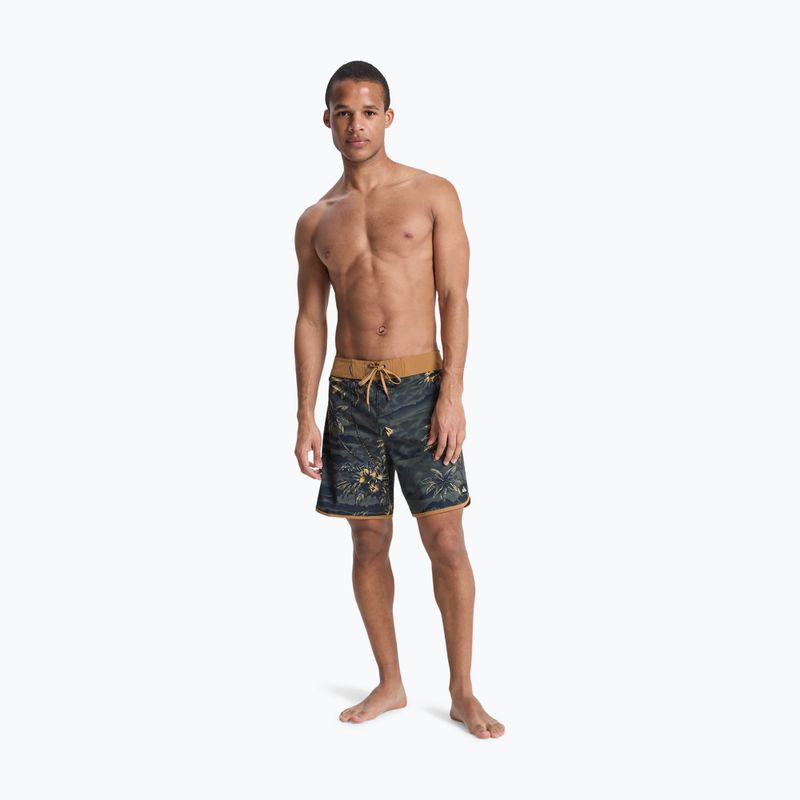 Herren-Badeshorts Quiksilver Surfsilk Scallop 18" black sundown 4