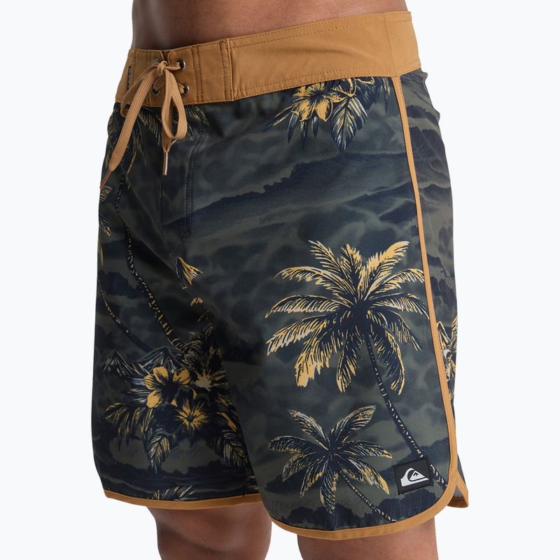 Herren-Badeshorts Quiksilver Surfsilk Scallop 18" black sundown 7