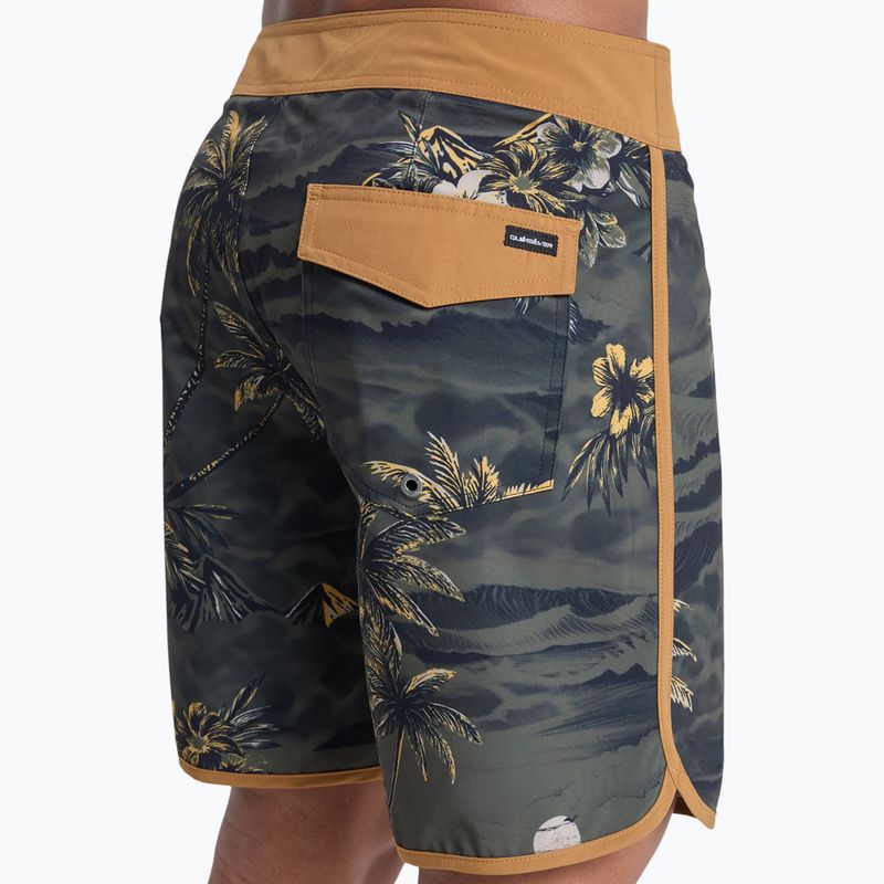 Herren-Badeshorts Quiksilver Surfsilk Scallop 18" black sundown 8
