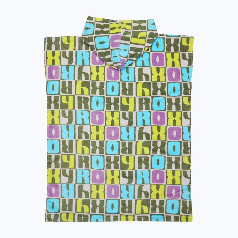Kinderponcho ROXY RG Stay Magical Printed oil green letter up 2