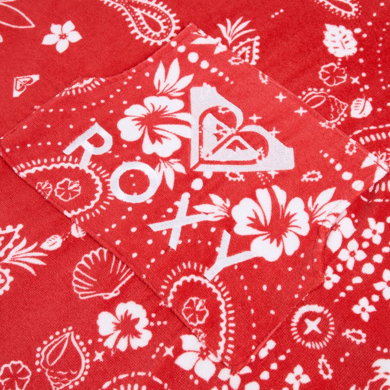Damenponcho ROXY Stay Magical Printed hibiscus boho bandana bico 3