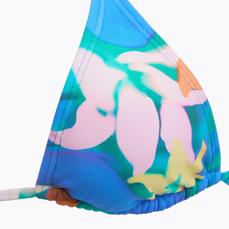 Oberteil des Badeanzugs Billabong Sol Searcher Multi Triangle aqua flowers 3
