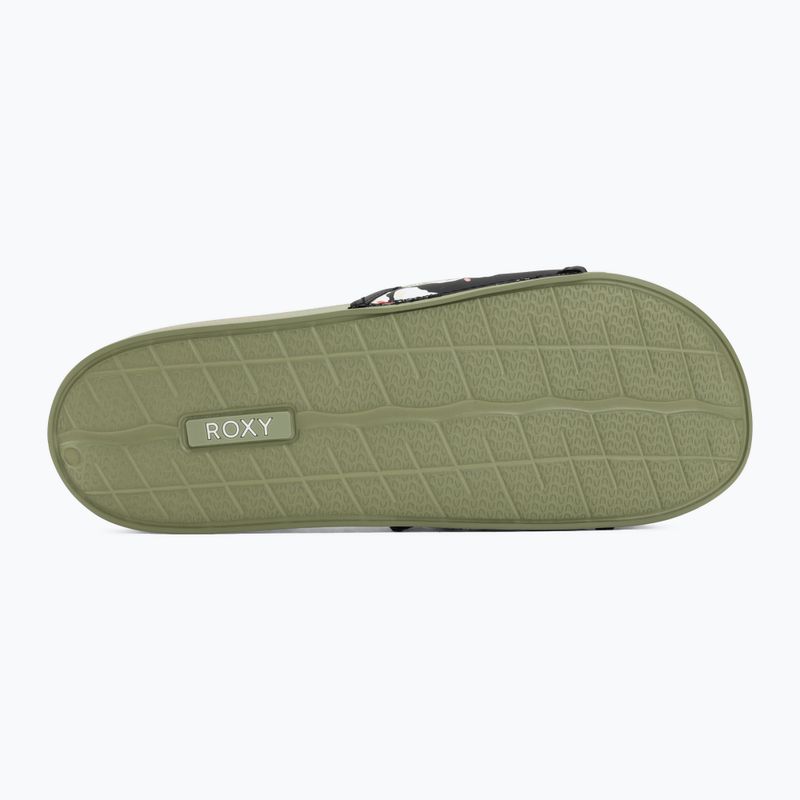 Damen Flip-Flops ROXY Slippy IV oil green 4