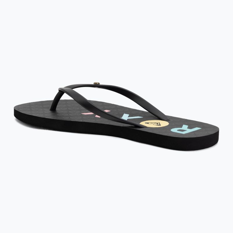 Damen Flip-Flops ROXY Sandy III black/rainbow 3