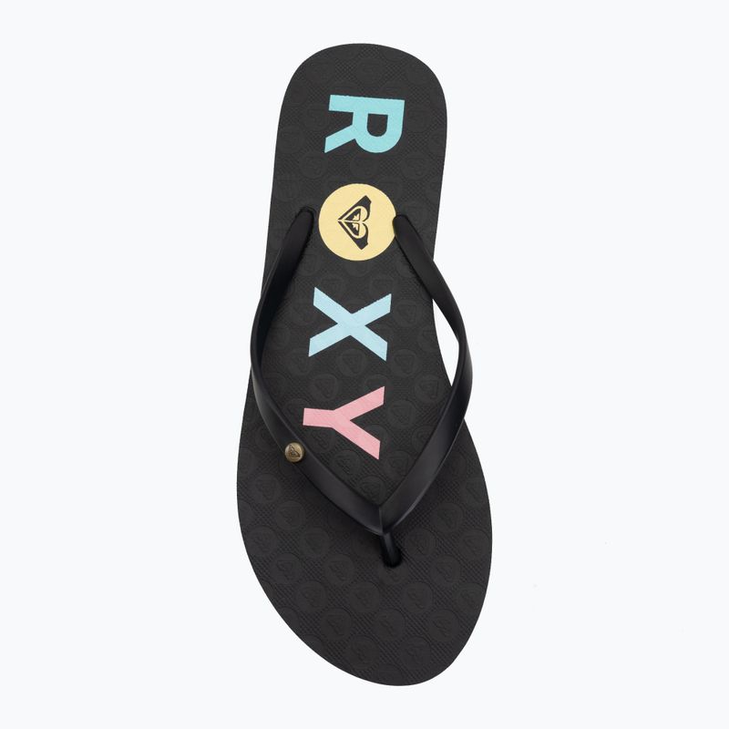Damen Flip-Flops ROXY Sandy III black/rainbow 5