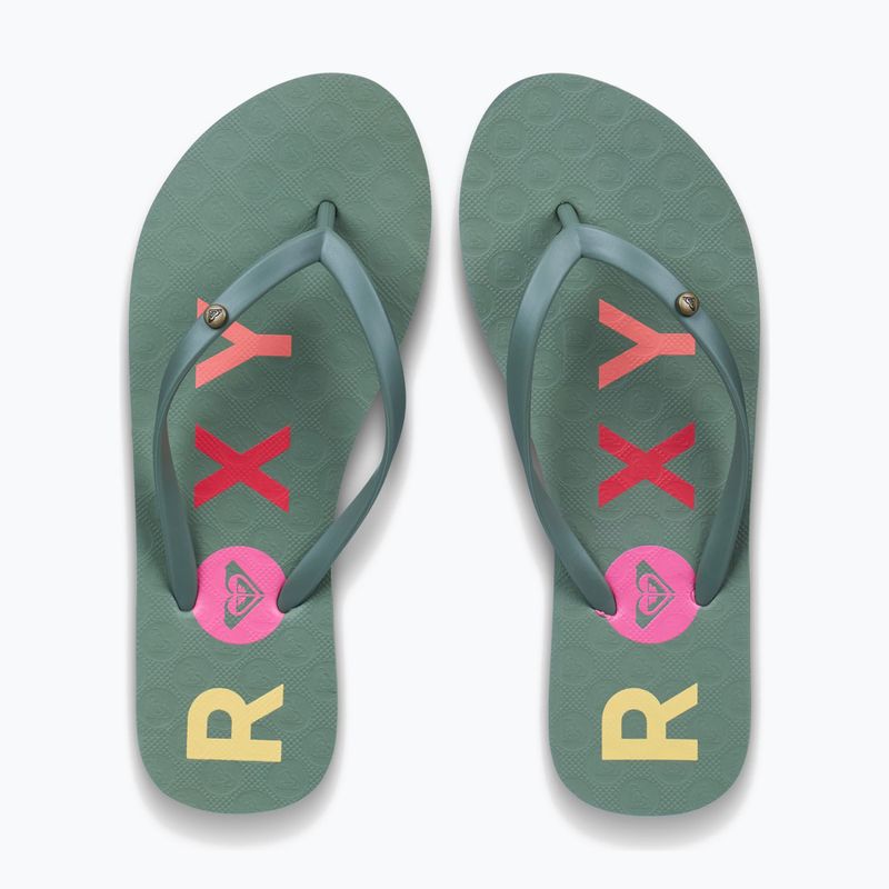 Damen Flip-Flops ROXY Sandy III oil green 4