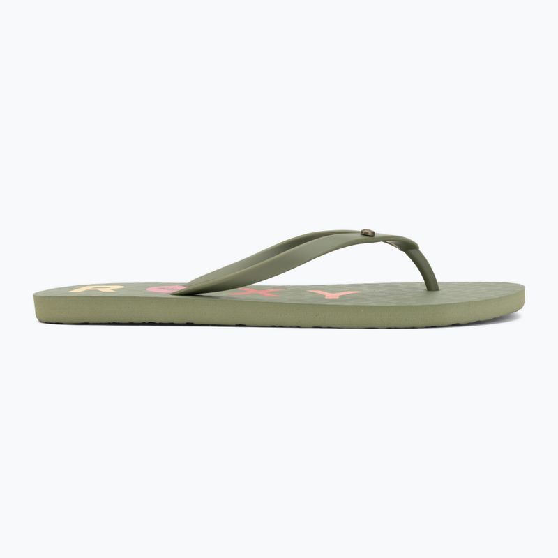 Damen Flip-Flops ROXY Sandy III oil green 2