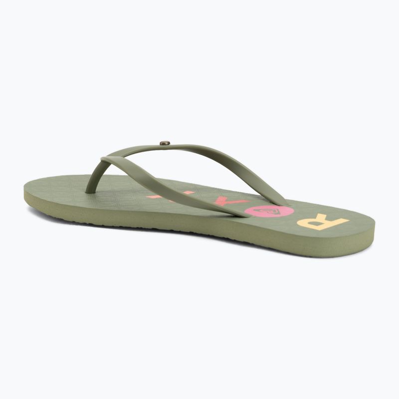 Damen Flip-Flops ROXY Sandy III oil green 3