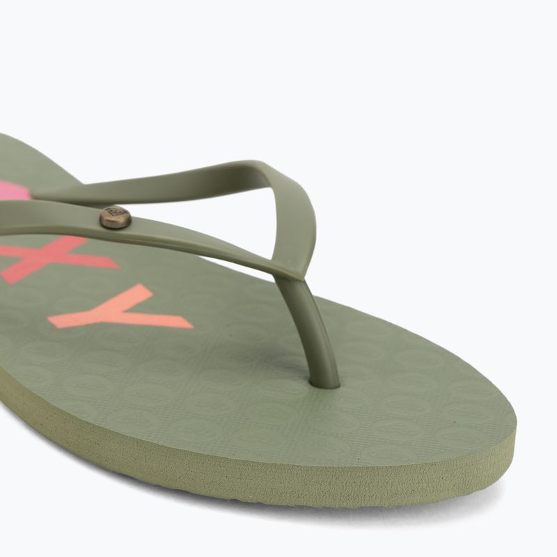 Damen Flip-Flops ROXY Sandy III oil green 7
