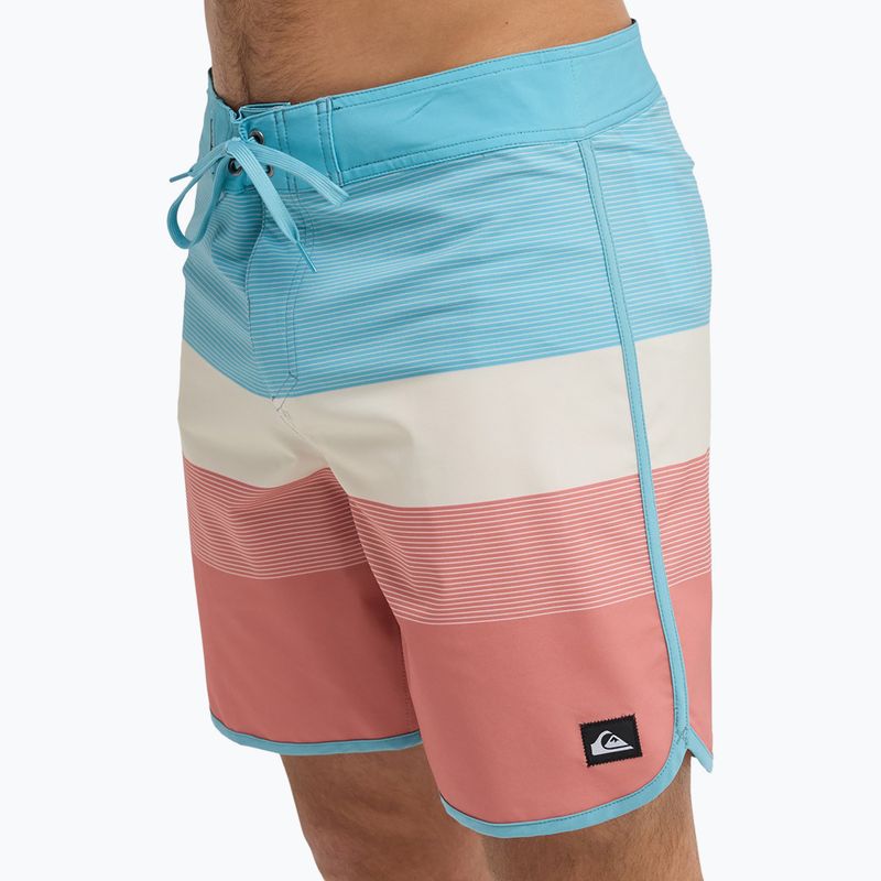 Herren Badeshorts Quiksilver Surfsilk Scallop 18" Desert Sand/Tijuana 7