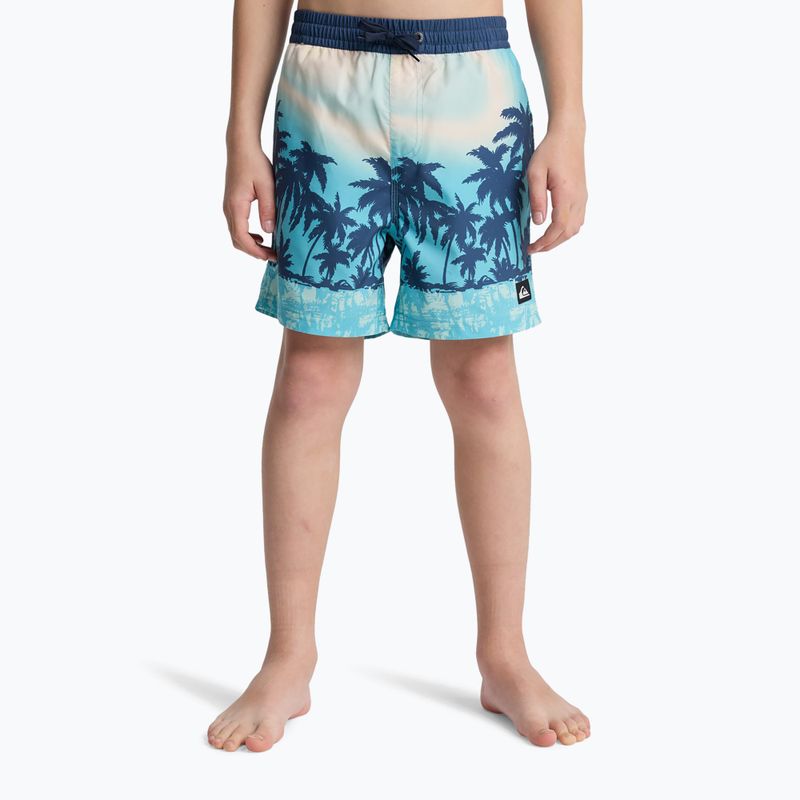Kinder-Badeshorts Quiksilver Everyday Printed Volley 14" aqua thermotropics 3