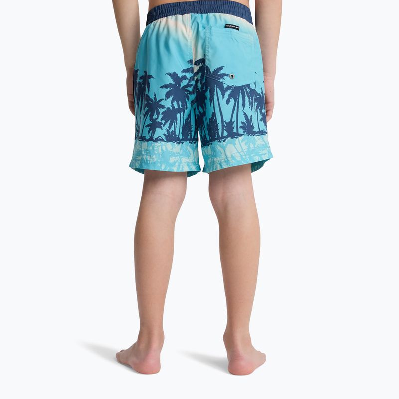Kinder-Badeshorts Quiksilver Everyday Printed Volley 14" aqua thermotropics 4