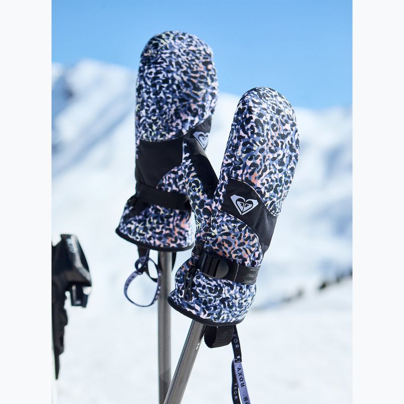 Damen-Snowboardhandschuhe ROXY Jetty Mitt Twilight Purple Wildin Out 7