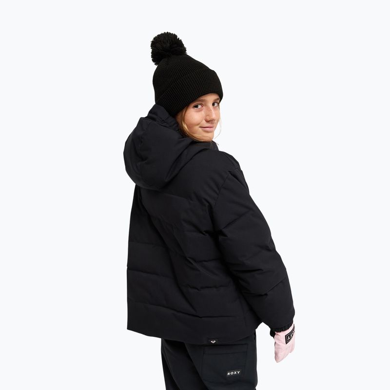 Kinder-Snowboardjacke ROXY Snowyhill Puffy true black 3