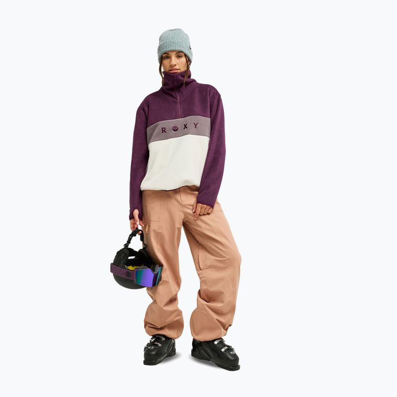 Fleecejacke für Damen ROXY Icedrift Layer blackberry wine 2
