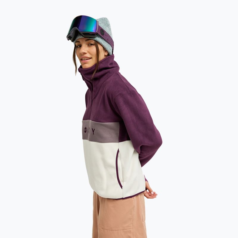 Fleecejacke für Damen ROXY Icedrift Layer blackberry wine 4