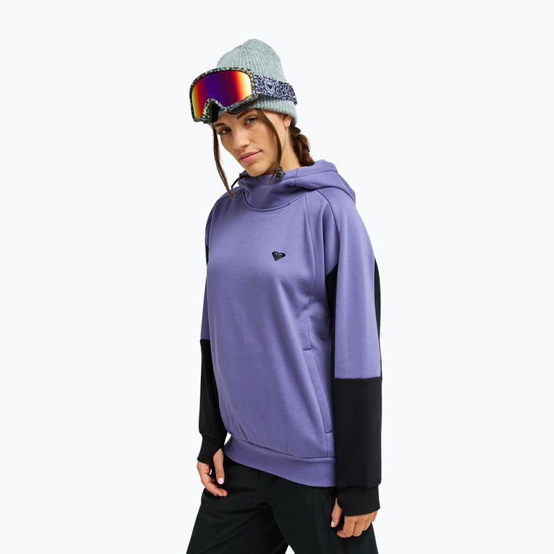 Damen Snowboard-Pullover ROXY Liberty Hoodie twilight purple 5