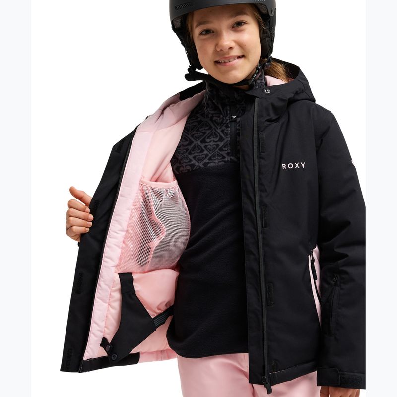 Kinder-Snowboardjacke ROXY Snowflare true black 5