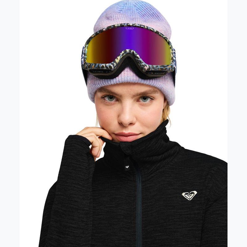 Fleecejacke für Damen ROXY Snowstride Full Zip true black 5