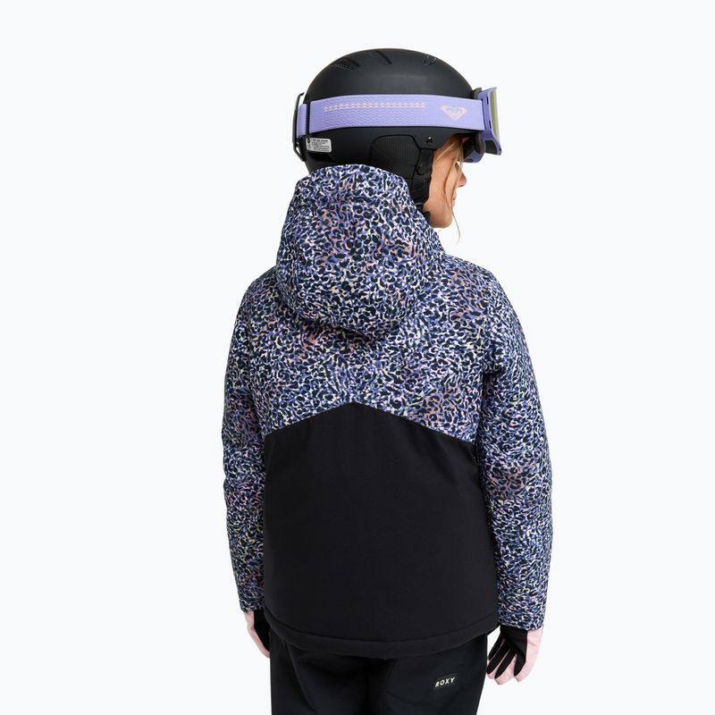 Kinder-Snowboardjacke ROXY Snowflare true black wildin out rg 3