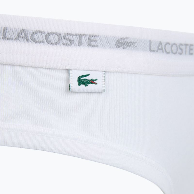 Damen-Slips Lacoste 8F1338 3 Paar black/white/silver chine 4