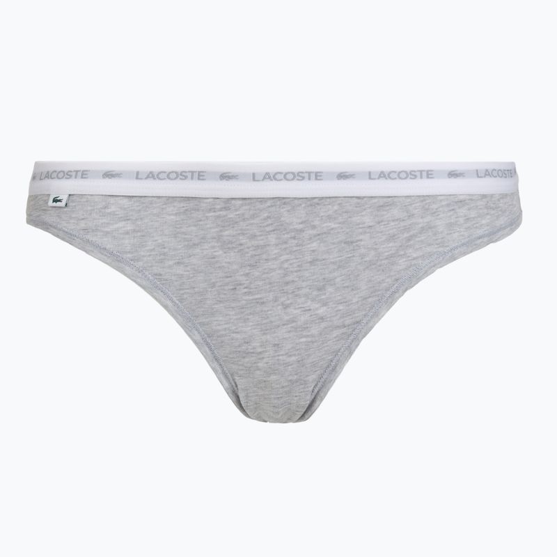 Damen-Slips Lacoste 8F1338 3 Paar black/white/silver chine 5