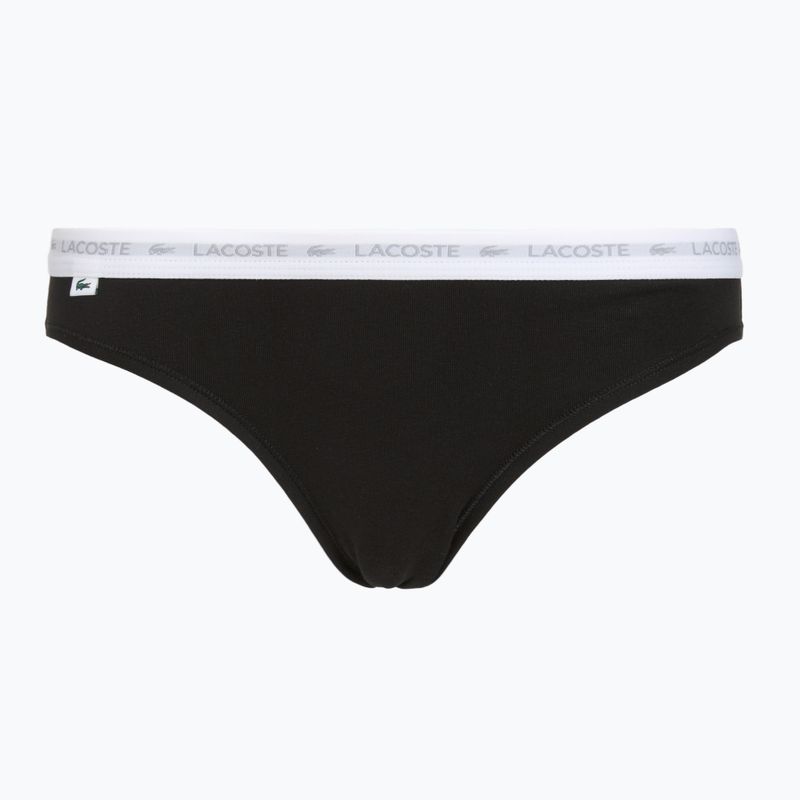 Damen-Slips Lacoste 8F1338 3 Paar black/white/silver chine 6