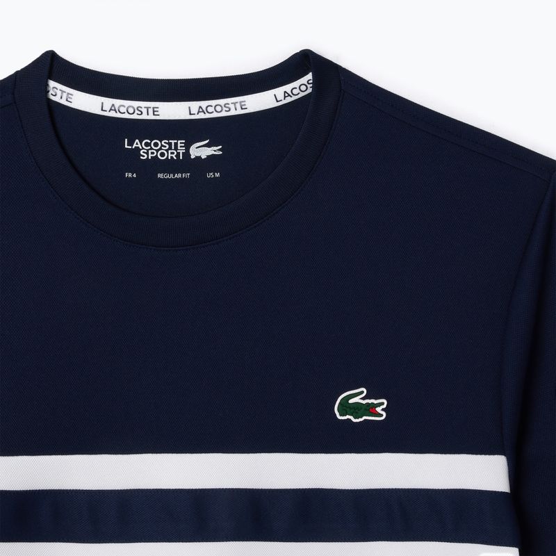 Lacoste Herren-T-Shirt TH7515 weiß/navy blau 5