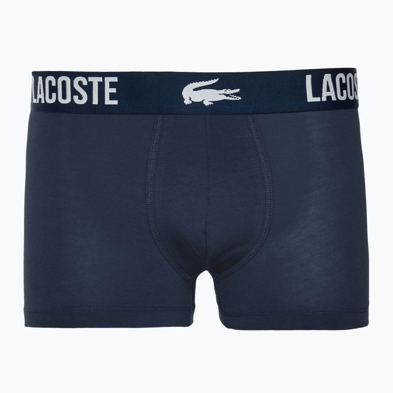 Lacoste Herren Boxershorts 5H3321 3 Paar bonnie/captain/navy blau 2