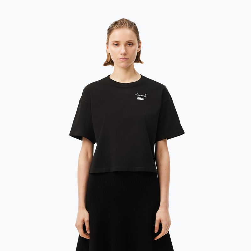 Lacoste Damen T-shirt TF2523 schwarz