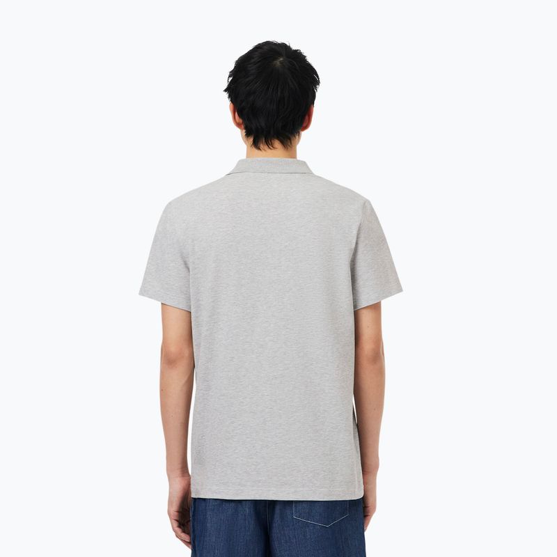 Herren-Poloshirt Lacoste Polo DH5522 silver chine 3
