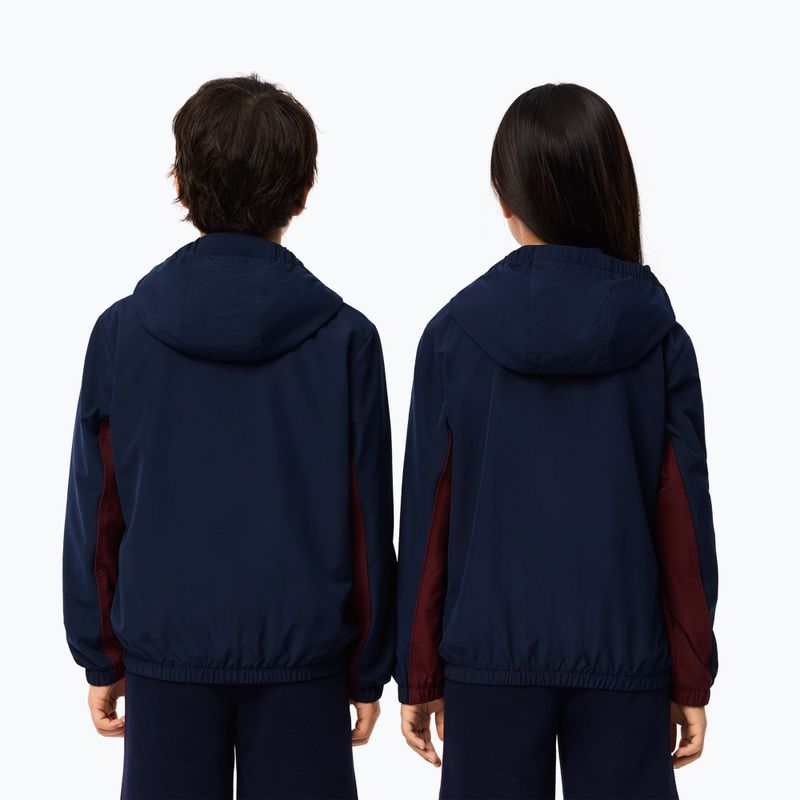 Jacke Kinder Lacoste BJ2453 navy blue / expresso 3