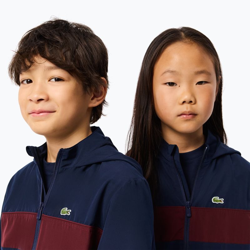 Jacke Kinder Lacoste BJ2453 navy blue / expresso 4