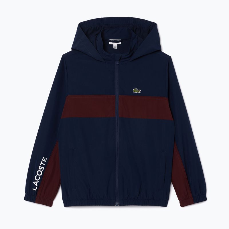 Jacke Kinder Lacoste BJ2453 navy blue / expresso 5