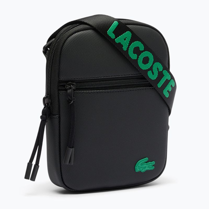 Bauchtasche Herren Lacoste NH4679TX jacquard webbing noir 3