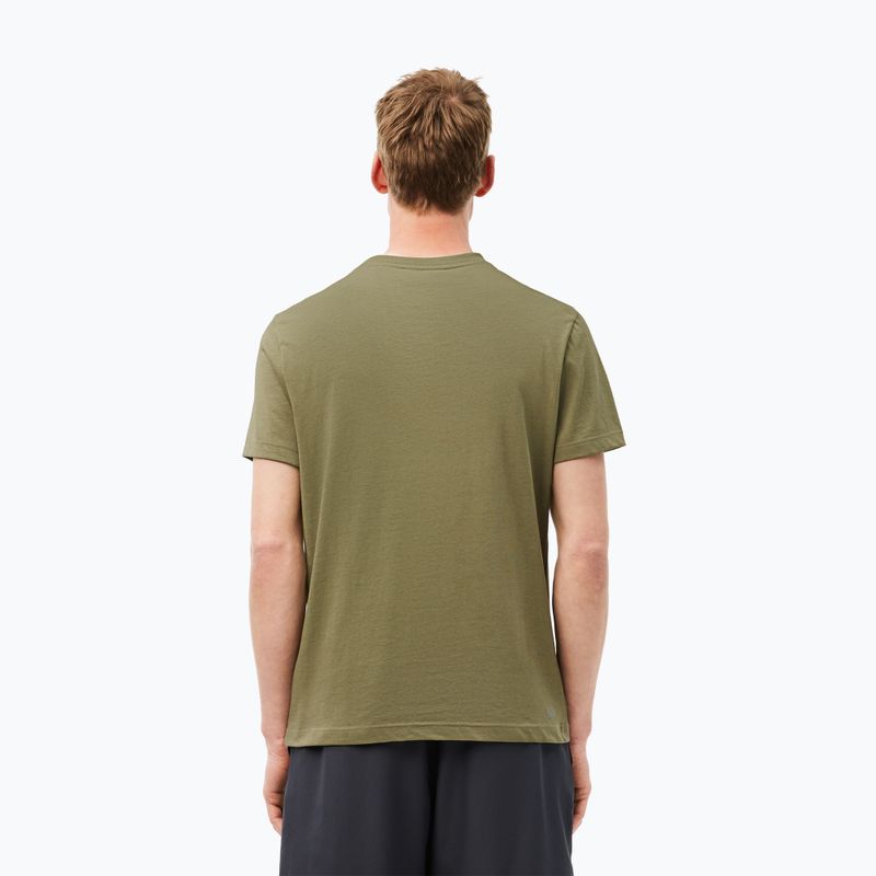 Lacoste Herren-T-Shirt TH2042 khaki/schwarz 2