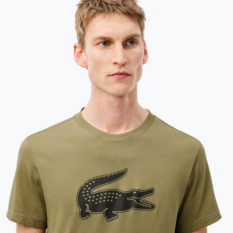Lacoste Herren-T-Shirt TH2042 khaki/schwarz 3