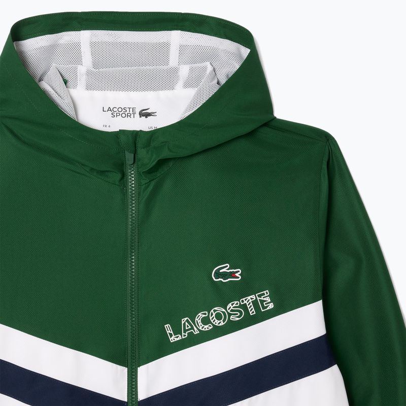 Lacoste Herren Trainingsanzug WH4241 grün/weiß/navy blau 8