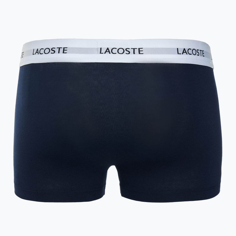 Lacoste Herren Boxershorts 5H5150 3 Paar Globus/Argentinien blau/navy 5