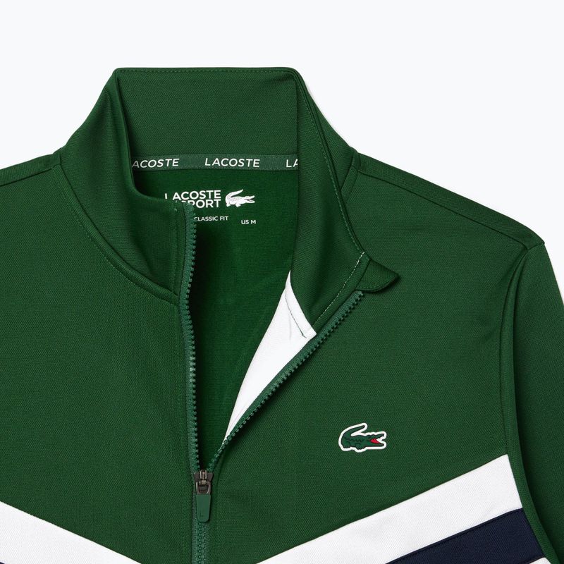 Sweatshirt Hoodie Herren Lacoste SH2646 green / white / navy blue 6