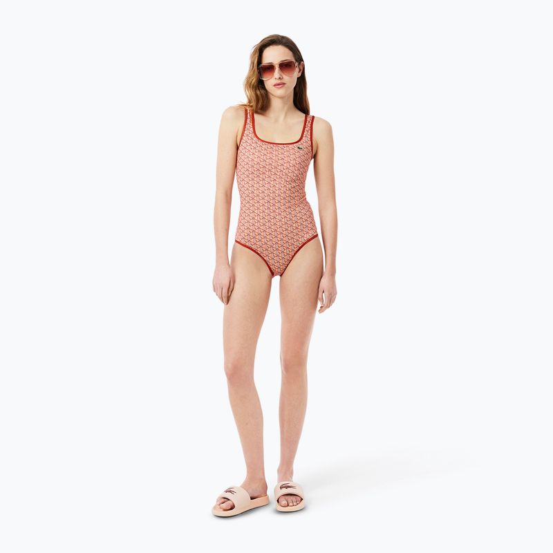 Lacoste Damen-Badeanzug MF9608 iberis/latte 4
