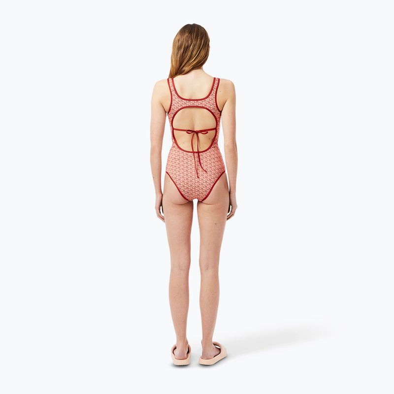 Lacoste Damen-Badeanzug MF9608 iberis/latte 5