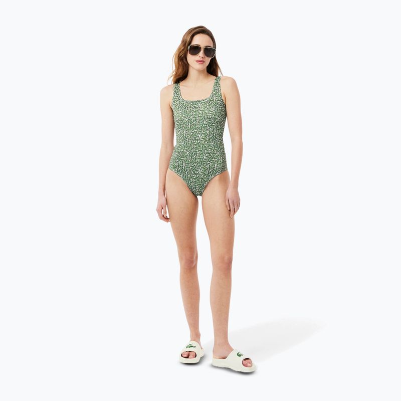 Lacoste Damen-Badeanzug MF9608 grün/mehl 4