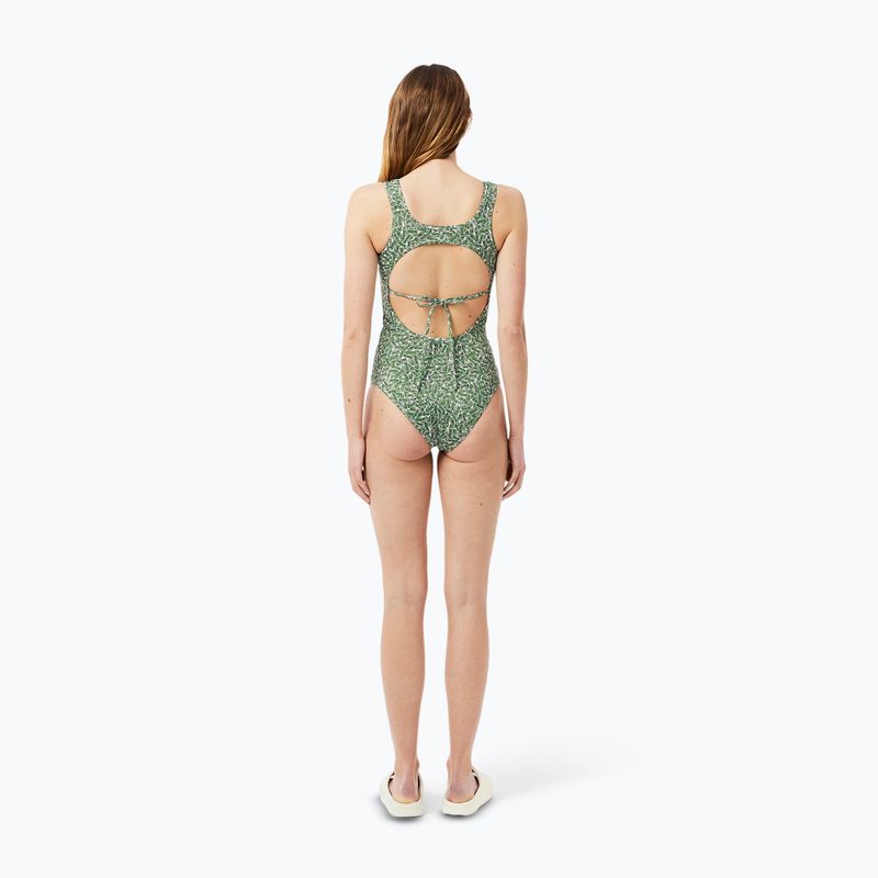 Lacoste Damen-Badeanzug MF9608 grün/mehl 5