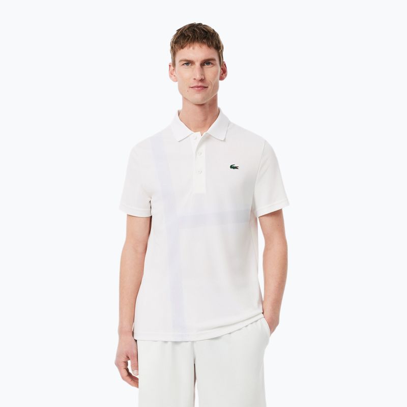 Tennis-Shirt Herren Lacoste Polo DH8971 white