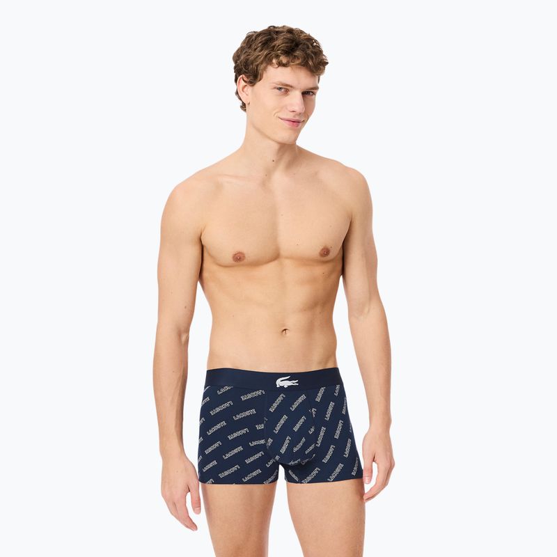 Boxershorts Herren Lacoste 5H1288 3-pak navy blue/white/silver ch 2
